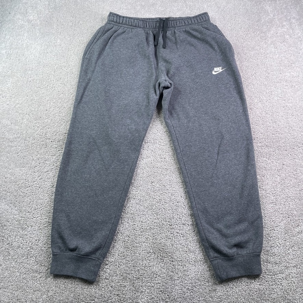 Nike Joggers Mens Medium Gray Sportswear Club Fleece Sweatpants Tapered Pants‎